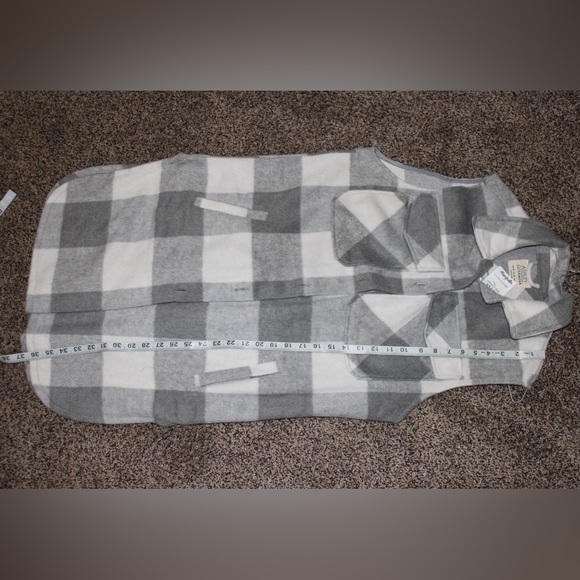 Ashley By 26 International Gray and White Checkered Vest - Picture 5 of 5